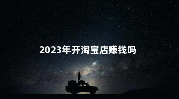 2023年开淘宝店赚钱吗