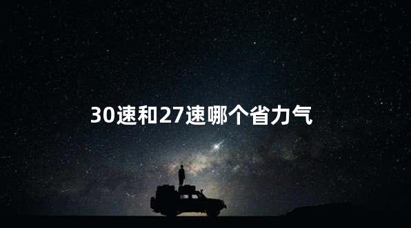 30速和27速哪个省力气