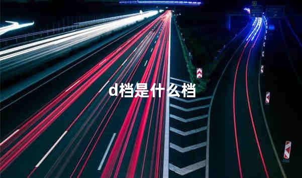 d档是什么档
