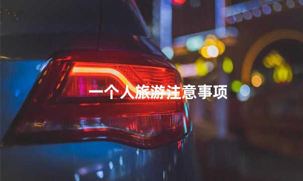 一个人旅游注意事项