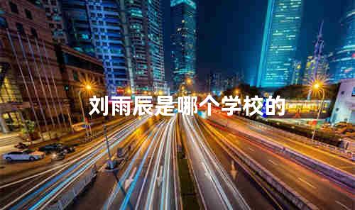 刘雨辰是哪个学校的