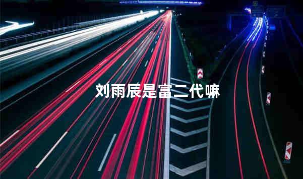 刘雨辰是富二代嘛