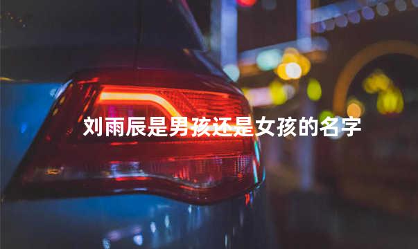 刘雨辰是男孩还是女孩的名字