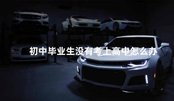 初中毕业生没有考上高中怎么办