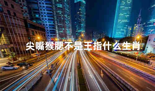 尖嘴猴腮不是王指什么生肖