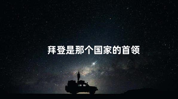 拜登是那个国家的首领