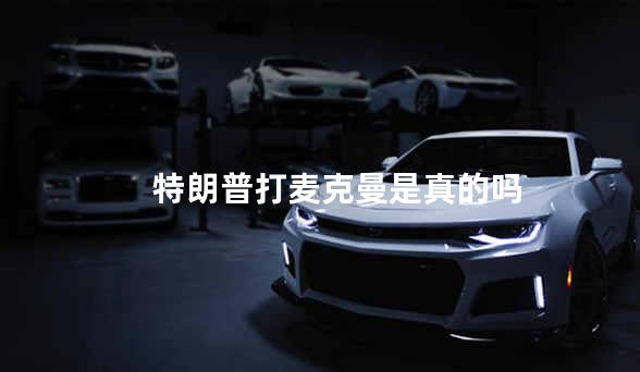 特朗普打麦克曼是真的吗