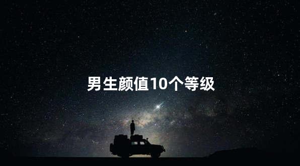 男生颜值10个等级