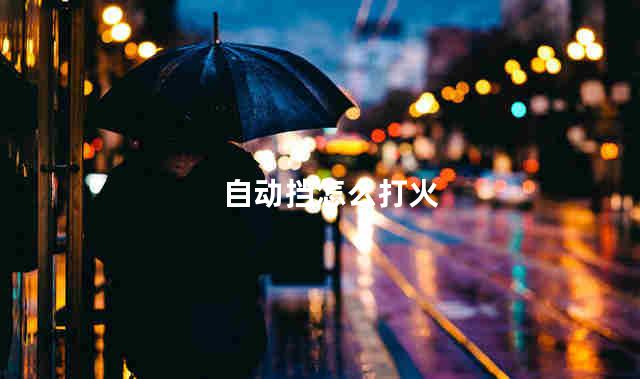 自动挡怎么打火