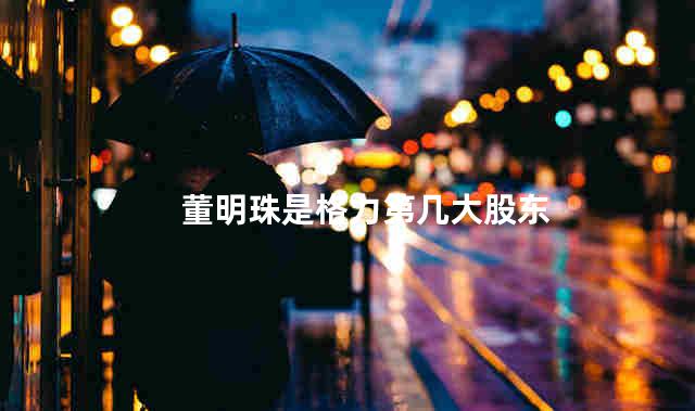 董明珠是格力第几大股东