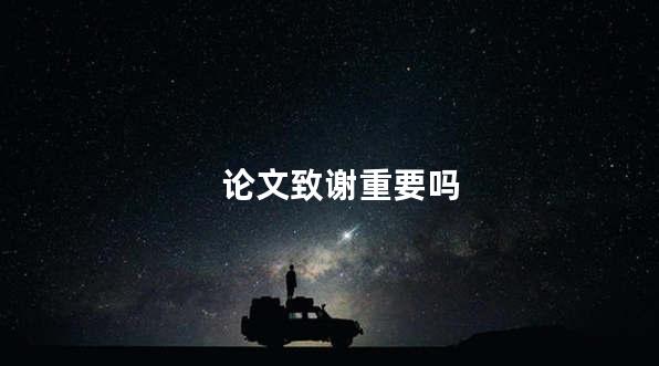 论文致谢重要吗