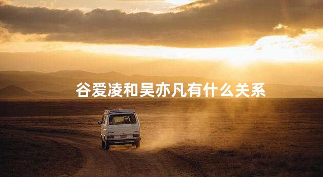 谷爱凌和吴亦凡有什么关系