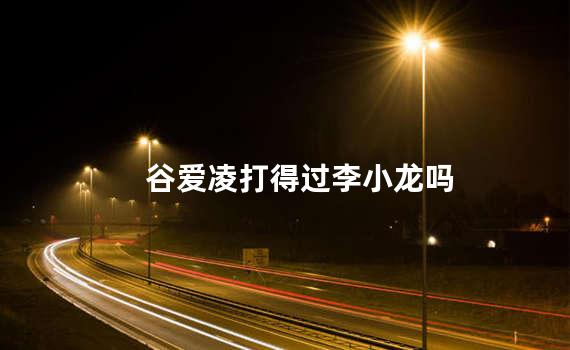 谷爱凌打得过李小龙吗