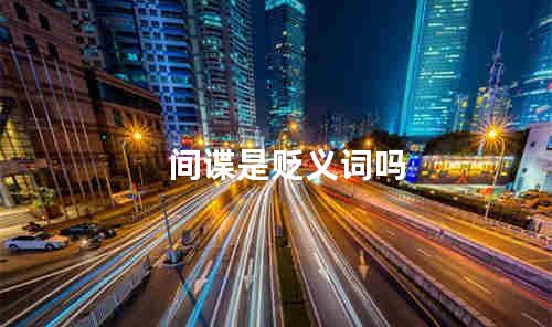 间谍是贬义词吗